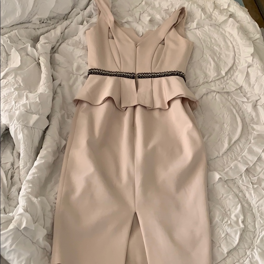 Coast peplum sequined waist dress